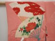 Photo5: 6713T04z490 Vintage Japanese Kimono Silk HAORI Folding fan Coral pink (5)