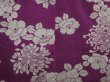Photo3: 6713T06z430 Vintage Japanese Kimono Silk MEISEN HAORI Purple (3)