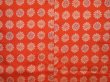 Photo3: 6713T08z490 Vintage Japanese Kimono Silk MEISEN HAORI Flower Orangered (3)