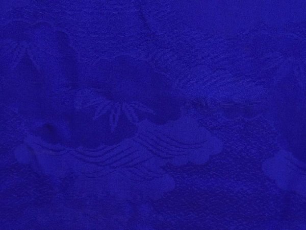 Photo4: 6713T09z590 Vintage Japanese Kimono Silk HAORI Cloud Oriental blue (4)
