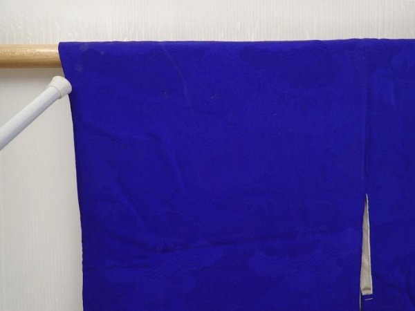 Photo5: 6713T09z590 Vintage Japanese Kimono Silk HAORI Cloud Oriental blue (5)