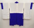 Photo8: 6713T09z590 Vintage Japanese Kimono Silk HAORI Cloud Oriental blue (8)