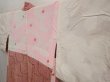 Photo7: 6713T10z480 Vintage Japanese Kimono Silk SHIBORI HAORI  Wine red (7)