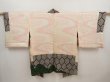 Photo6: 6713T12z590 Vintage Japanese Kimono Silk SHIBORI HAORI  Black (6)