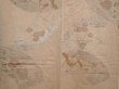 Photo3: 6713T13z830 Vintage Japanese Kimono Silk HAORI Flowers Light brown (3)