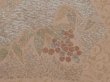 Photo4: 6713T13z830 Vintage Japanese Kimono Silk HAORI Flowers Light brown (4)
