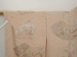 Photo5: 6713T13z830 Vintage Japanese Kimono Silk HAORI Flowers Light brown (5)
