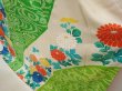 Photo4: 6713T14z1130 Vintage Japanese Kimono Silk FURISODE Chrysanthemum Green (4)