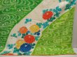 Photo7: 6713T14z1130 Vintage Japanese Kimono Silk FURISODE Chrysanthemum Green (7)