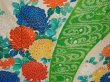 Photo8: 6713T14z1130 Vintage Japanese Kimono Silk FURISODE Chrysanthemum Green (8)