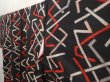 Photo2: 6714T01z740 Vintage Japanese Kimono Silk MEISEN KOMON  Black (2)
