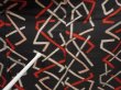 Photo7: 6714T01z740 Vintage Japanese Kimono Silk MEISEN KOMON  Black (7)