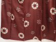 Photo4: 6714T02z560 Vintage Japanese Kimono Silk MEISEN KOMON Purple-Brown (4)