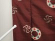 Photo8: 6714T02z560 Vintage Japanese Kimono Silk MEISEN KOMON Purple-Brown (8)