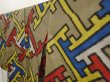 Photo2: 6714T04z590 Vintage Japanese Kimono Silk MEISEN KOMON Olive brown (2)