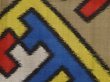 Photo6: 6714T04z590 Vintage Japanese Kimono Silk MEISEN KOMON Olive brown (6)