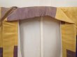 Photo7: 6714T05z560 Vintage Japanese Kimono Silk MEISEN KOMON  Light orange (7)