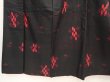 Photo4: 6714T07z680 Vintage Japanese Kimono Silk MEISEN KOMON Flower Black (4)