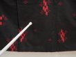 Photo7: 6714T07z680 Vintage Japanese Kimono Silk MEISEN KOMON Flower Black (7)