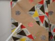 Photo7: 6714T08z750 Vintage Japanese Kimono Silk MEISEN KOMON  Dark champagne (7)