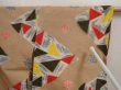 Photo8: 6714T08z750 Vintage Japanese Kimono Silk MEISEN KOMON  Dark champagne (8)