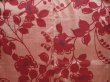 Photo5: 6714T10z540 Vintage Japanese Kimono Silk MEISEN KOMON Flower Wine red (5)