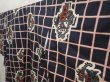 Photo2: 6714T12z680 Vintage Japanese Kimono Silk MEISEN KOMON Black (2)