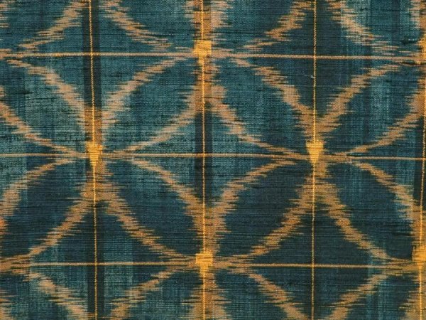 Photo6: 6714T14z810 Vintage Japanese Kimono Silk TSUMUGI  Dull green (6)