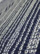 Photo5: 3M03z70  Japanese Kimono Silk SHIBORI FABRIC  Dark navy 47.2x14.6 (5)
