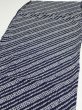 Photo3: 3M05z60  Japanese Kimono Silk SHIBORI FABRIC  Dark navy 45.7x14.6 (3)