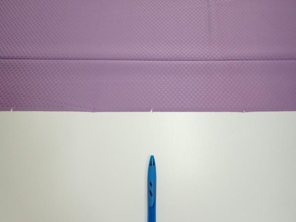 Photo6: 3M03z100  Japanese Kimono Silk  FABRIC Crane Purple-Pink 69.3x14.8 (6)