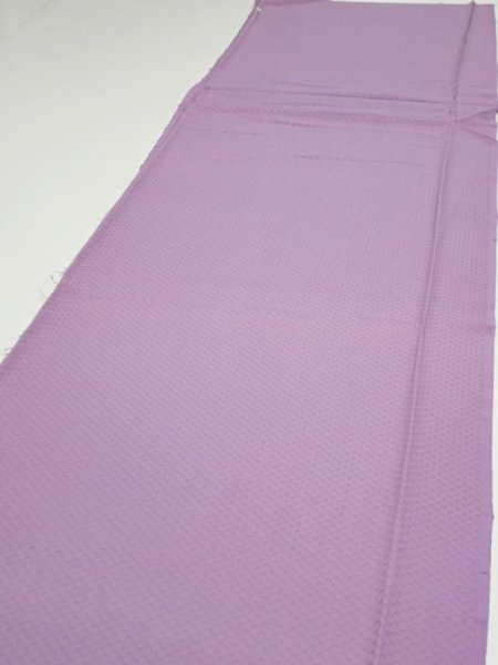 Photo3: 3M04z90  Japanese Kimono Silk  FABRIC Crane Purple-Pink 69.3x14.6 (3)