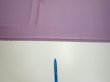 Photo8: 3M04z90  Japanese Kimono Silk  FABRIC Crane Purple-Pink 69.3x14.6 (8)