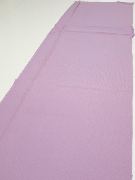 Photo3: 3M05z90  Japanese Kimono Silk  FABRIC  Purple-Pink 69.7x14.8 (3)