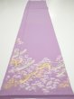 Photo5: 3M05z90  Japanese Kimono Silk  FABRIC  Purple-Pink 69.7x14.8 (5)