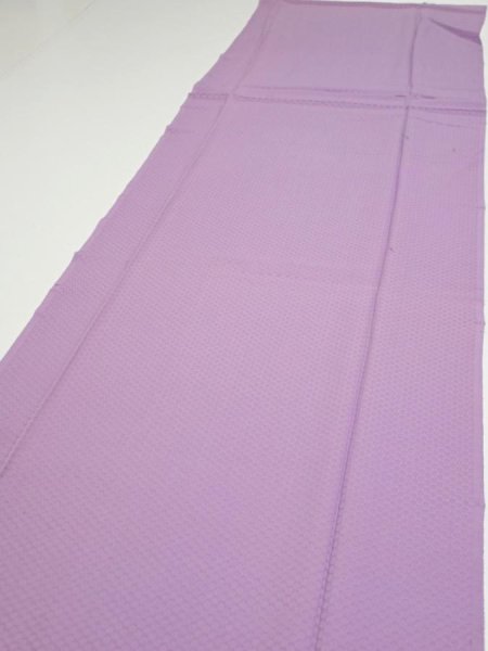 Photo3: 3M06z90  Japanese Kimono Silk  FABRIC Crane Purple-Pink 69.3x14.6 (3)