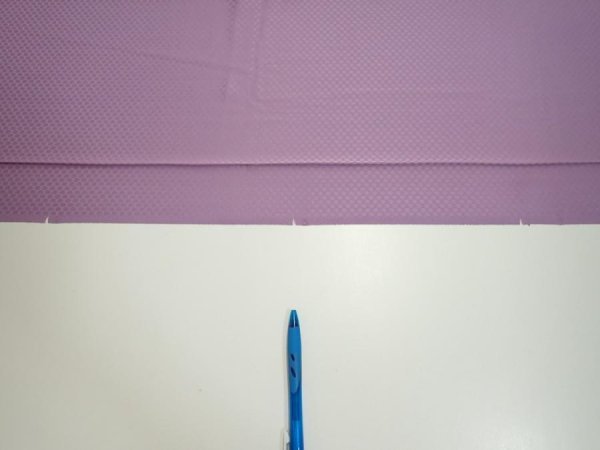 Photo6: 3M06z90  Japanese Kimono Silk  FABRIC Crane Purple-Pink 69.3x14.6 (6)