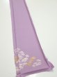 Photo2: 3M07z50  Japanese Kimono Silk  FABRIC Pine Purple-Pink 64.6x7.5 (2)