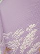 Photo5: 3M07z50  Japanese Kimono Silk  FABRIC Pine Purple-Pink 64.6x7.5 (5)