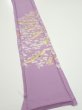Photo2: 3M08z50  Japanese Kimono Silk  FABRIC  Purple-Pink 63.8x7.5 (2)