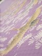 Photo4: 3M08z50  Japanese Kimono Silk  FABRIC  Purple-Pink 63.8x7.5 (4)