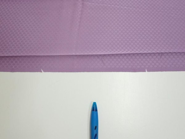 Photo7: 3M08z50  Japanese Kimono Silk  FABRIC  Purple-Pink 63.8x7.5 (7)