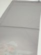 Photo3: 3M02z60  Japanese Kimono Silk  FABRIC Garden Gray 42.5x15.0 (3)