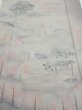 Photo1: 3M03z90  Japanese Kimono Silk  FABRIC Garden Gray 69.3x15.0 (1)