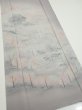 Photo2: 3M03z90  Japanese Kimono Silk  FABRIC Garden Gray 69.3x15.0 (2)