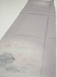Photo3: 3M03z90  Japanese Kimono Silk  FABRIC Garden Gray 69.3x15.0 (3)