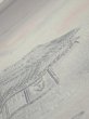 Photo4: 3M03z90  Japanese Kimono Silk  FABRIC Garden Gray 69.3x15.0 (4)