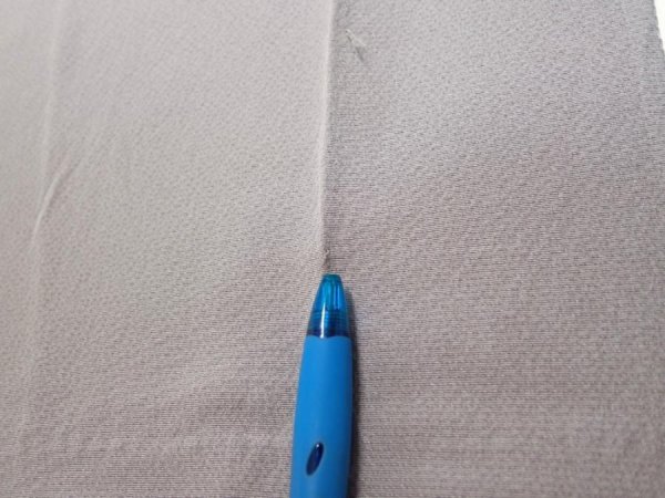 Photo6: 3M03z90  Japanese Kimono Silk  FABRIC Garden Gray 69.3x15.0 (6)