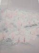 Photo1: 3M04z90  Japanese Kimono Silk  FABRIC Garden Gray 69.3x15.0 (1)