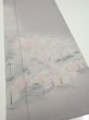 Photo2: 3M04z90  Japanese Kimono Silk  FABRIC Garden Gray 69.3x15.0 (2)
